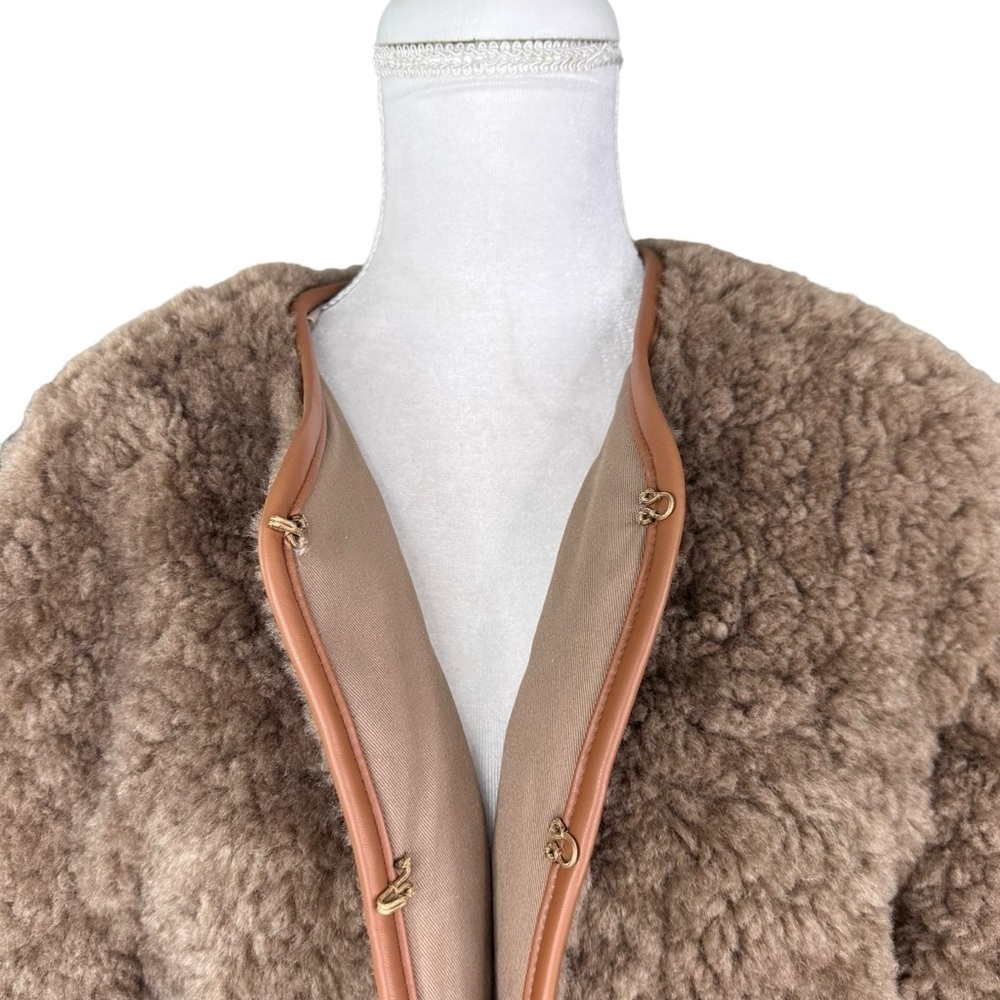 J. Crew Tan Teddy Jacket NWOT - Picture 4 of 16